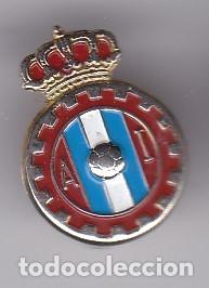 Coleccionismo deportivo: ANTIGUO PIN DE AGUJA DEL ESCUDO DEL REAL AVILES (FUTBOL-FOOTBALL) (IMPERDIBLE)