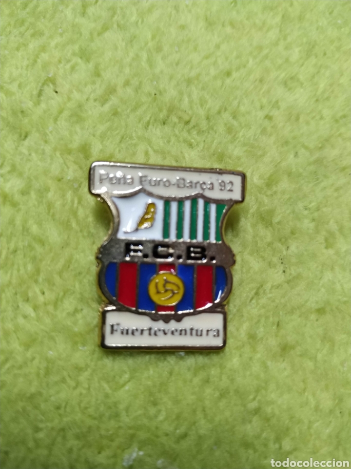 Coleccionismo deportivo: Pin Penya Pe&ntilde;a Barcelonista Euro Bar&ccedil;a 92 Fuerteventura F C Barcelona Bar&ccedil;a