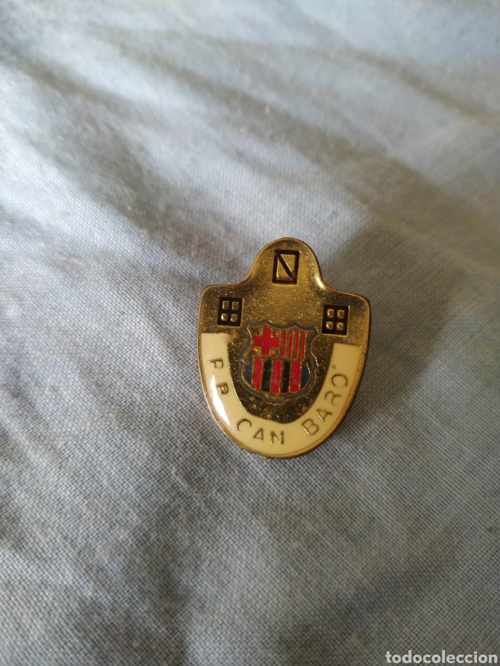 Colecionismo desportivo: Pin F C Barcelona Bar&ccedil;a Penya Pe&ntilde;a Barcelonista Can Baro