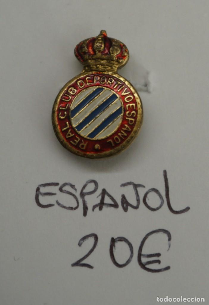 Coleccionismo deportivo: Antiguo Pin de solapa Espanyol - Foto 1