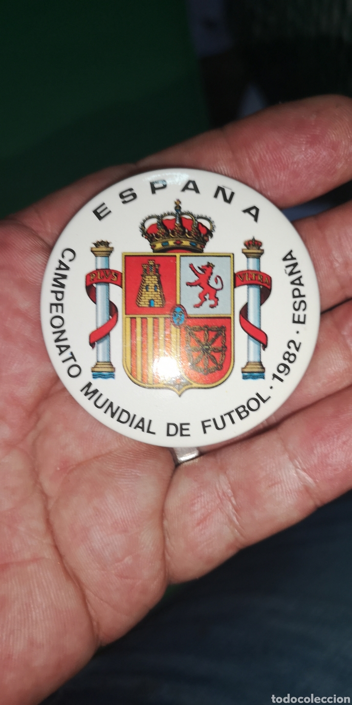 Coleccionismo deportivo: Chapa del Campeonato Mundial de F&uacute;tbol 1982 Espa&ntilde;a