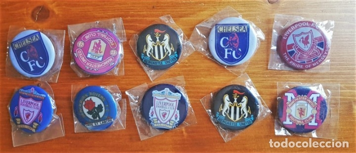 Collectionnisme sportif: 10 Chapas Pin imperdibles clubs Futbol ingleses Futbol Premier League Inglaterra Soccer
