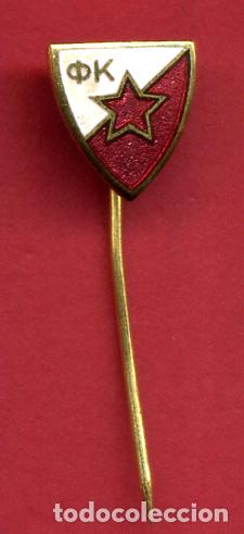 Sammelleidenschaft Sport: PIN FUTBOL OK ESTRELLA ROJA ESMALTE DESCONOZCO AGUJA ANTIGUO ORIGINAL , PF13