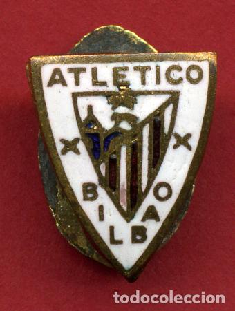 Coleccionismo deportivo: PIN INSIGNIA FUTBOL ATLETICO BILBAO ESMALTE ANTIGUO ORIGINAL , PF6