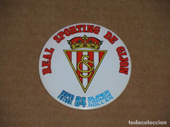 Collezionismo sportivo: /LDS/ CHAPA CON IMPERDIBLE SUPER F&Uacute;TBOL SUPER CROMOS ROLL&Aacute;N 84 SPORTING DE GIJ&Oacute;N