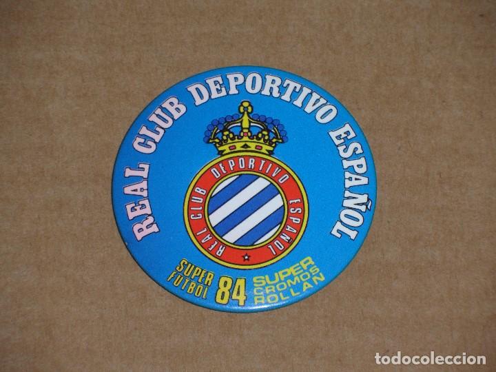 Collezionismo sportivo: /LDS/ CHAPA CON IMPERDIBLE SUPER F&Uacute;TBOL SUPER CROMOS ROLL&Aacute;N 84 R.C.D. ESPA&Ntilde;OL