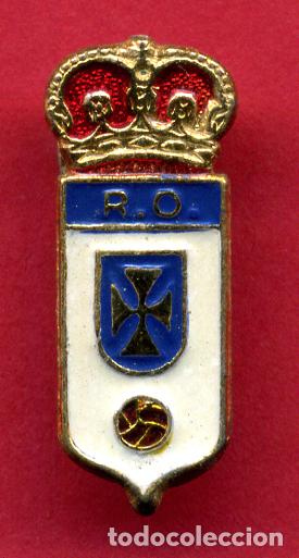 Sammelleidenschaft Sport: PIN INSIGINIA FUTBOL REAL OVIEDO REVERSO PARA SOLAPA ORIGINAL , PF14