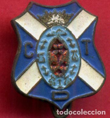 Sammelleidenschaft Sport: PIN INSIGINIA FUTBOL TENERIFE ANTIGUO REVERSO AGUJA ORIGINAL , PF14