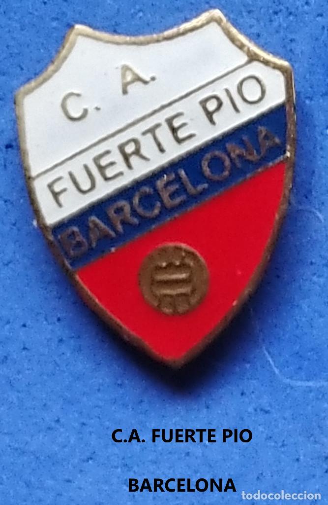 Collectionnisme sportif: PIN Futbol CATALUNYA - C.A. FUERTE PIO - BARCELONA