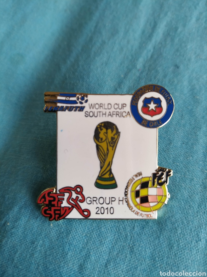 Sammelleidenschaft Sport: Pin badge Fase Grupos Espa&ntilde;a Spain Suiza Honduras Paraguay