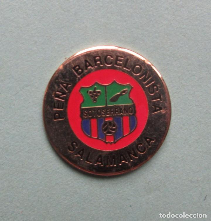 Collectionnisme sportif: Pin's de la pe&ntilde;a Barcelonista de Salamanca original