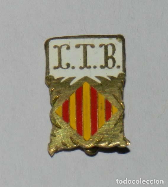 Collectionnisme sportif: INSIGNIA DEL CLUB DE TENIS DE BARCELONA, ESMALTADA, REVERSO CON ALFILER, MIDE 1,7 CMS.