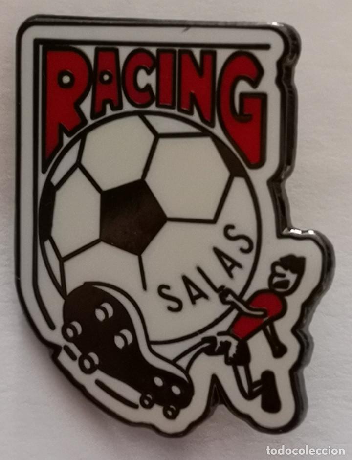 Coleccionismo deportivo: PIN FUTBOL - BURGOS - SALAS DE LOS INFANTES - RACING DE SALAS