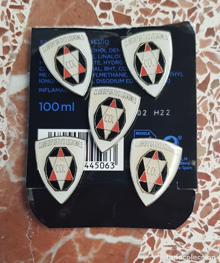 Sammelleidenschaft Sport: insignia solapa pins, escudo union deportiva logro&ntilde;es club de futbol
