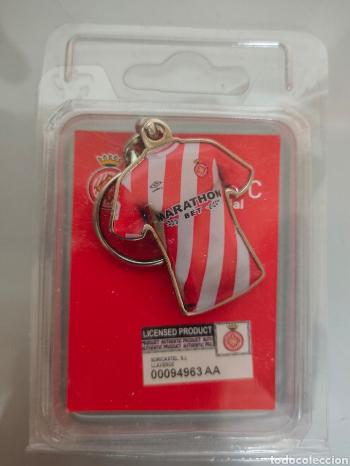 Coleccionismo deportivo: LLAVERO GIRONA FC BLISTER PRODUCTO OFICIAL