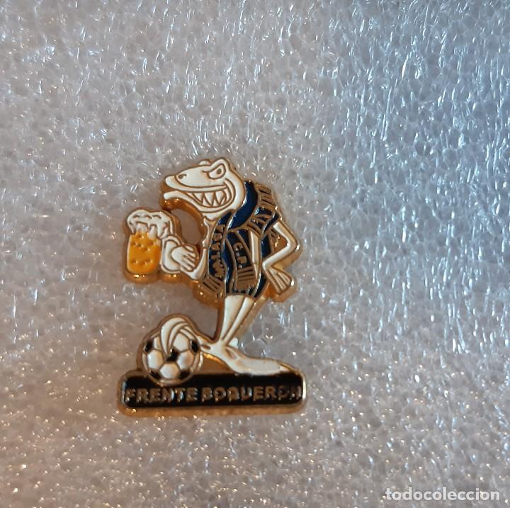Coleccionismo deportivo: PIN PINS BADGE FUTBOL FOOTBALL ULTRAS ESPA&Ntilde;A FRENTE BOQUERON BOKERON MALAGA MALAKA HINCHAS