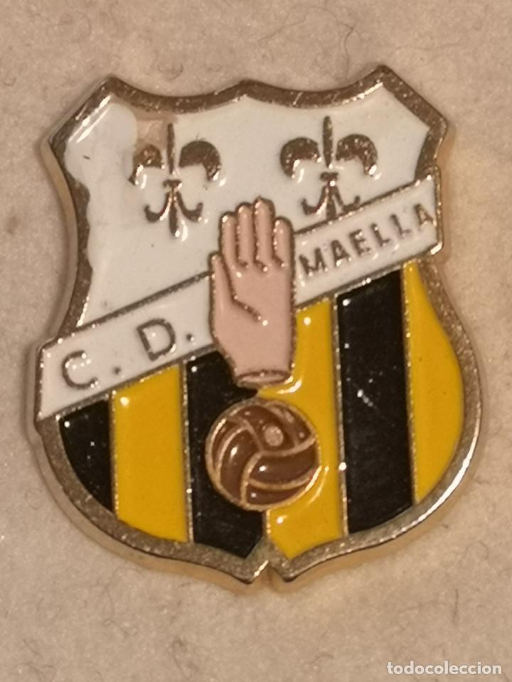 Coleccionismo deportivo: PIN FUTBOL - ZARAGOZA - MAELLA - CD MAELLA