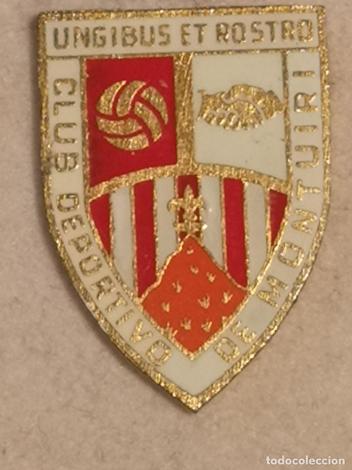 Sports collectibles: PIN FUTBOL - MALLORCA - MONTUIRI - CD MONTUIRI