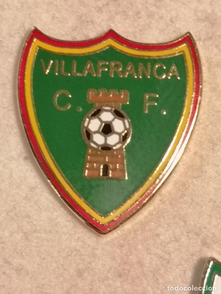Coleccionismo deportivo: PIN FUTBOL - MALLORCA - VILAFRANCA DE BONANY - CD VILAFRANCA