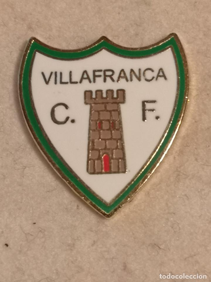 Coleccionismo deportivo: PIN FUTBOL - MALLORCA - VILAFRANCA DE BONANY - CD VILAFRANCA