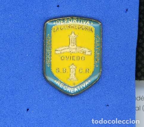 Collectionnisme sportif: PIN PINS BADGE FUTBOL FOOTBALL SOCIEDAD DEPORTIVA CULTURAL RECREATIVA LA CORREGIDORA OVIEDO ASTURIAS
