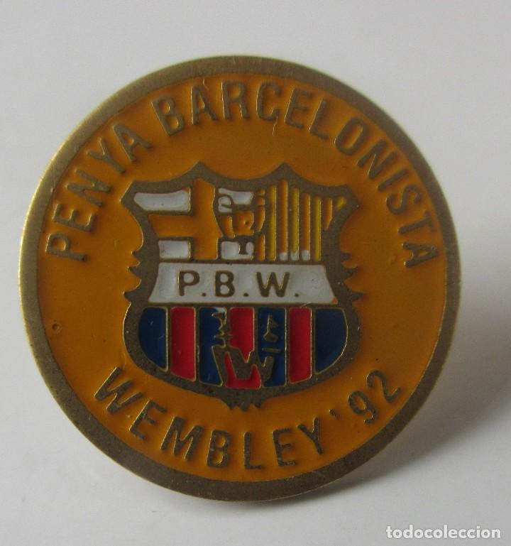 Collectionnisme sportif: Pe&ntilde;a Barcelonista Wembley 92 original