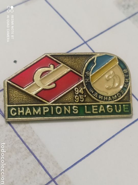 Coleccionismo deportivo: PINS DE F&Uacute;TBOL CHAMPIONS LEAGUE. SPARTAK DE MOSC&Uacute;. _DINAMO DE KIEV. TEMPORADA 94/95