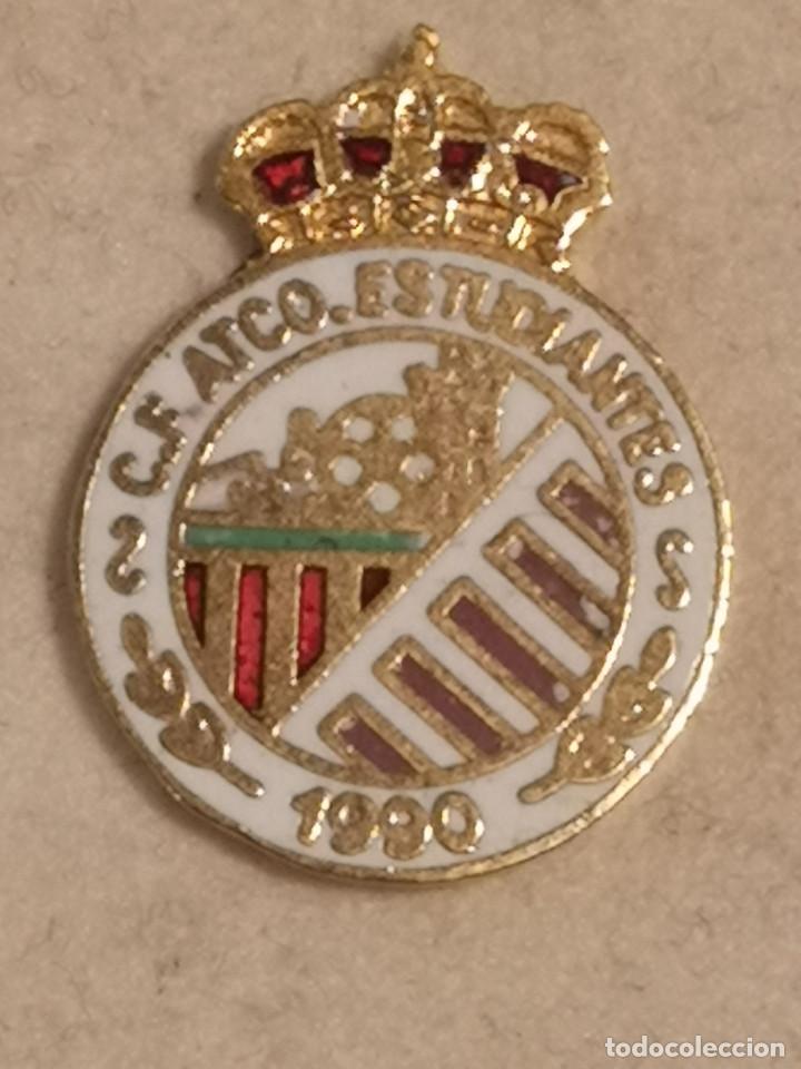 Coleccionismo deportivo: PIN FUTBOL - CASTELL&Oacute; (CASTELLON) - CASTELL&Oacute; DE LA PLANA - CF ATLETICO ESTUDIANTES