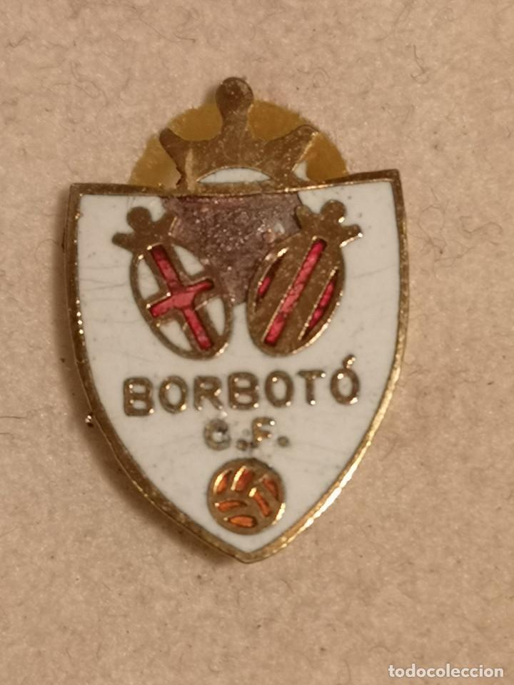 Sports collectibles: PIN FUTBOL - VALENCIA - BORBOTO - CF BORBOT&Oacute;