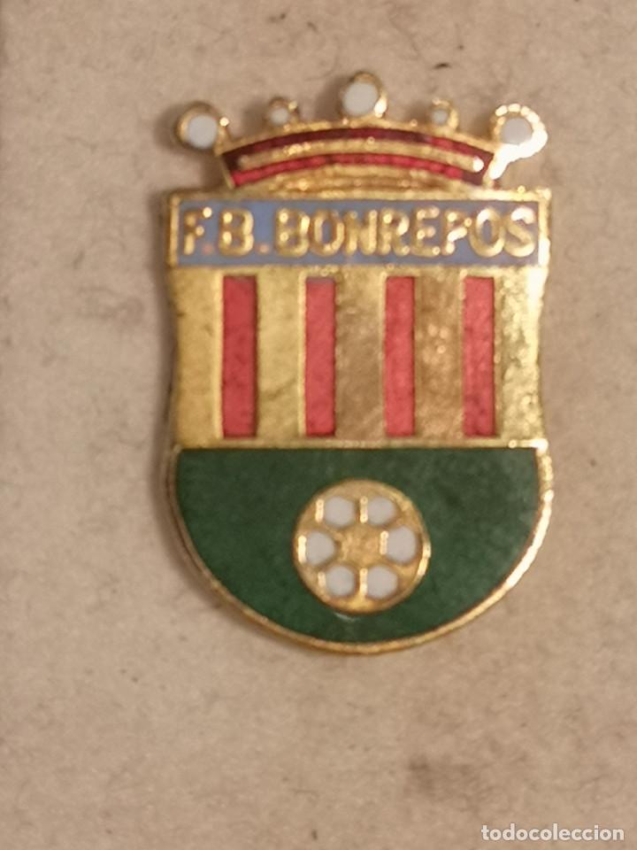 Sports collectibles: PIN FUTBOL - VALENCIA - BONREP&Oacute;S I MIRAMBELL - FB BONREPOS