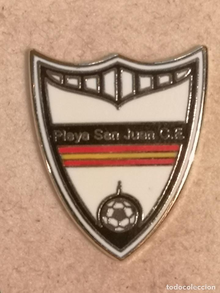 Collezionismo sportivo: PIN FUTBOL - ALACANT / ALICANTE - PLAYA SAN JUAN CF