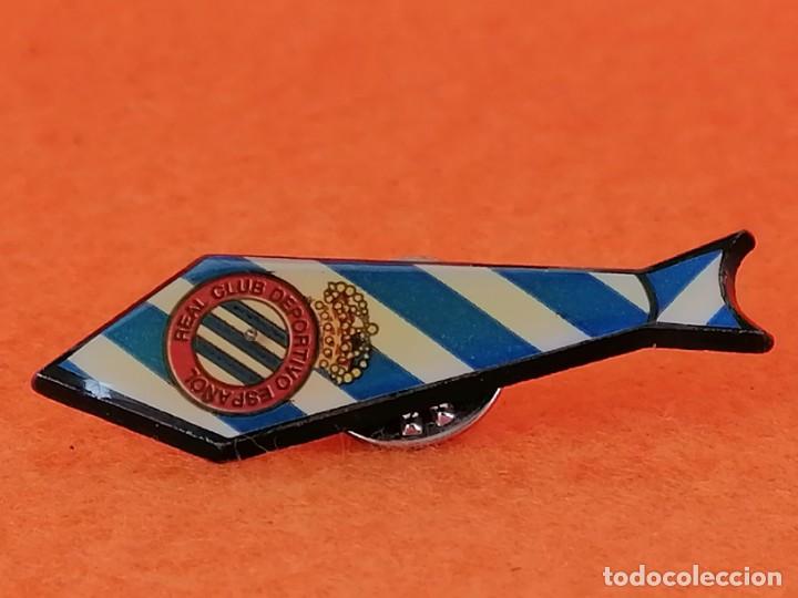 Coleccionismo deportivo: PIN R.C.D. ESPA&Ntilde;OL -CORBATA CON ESCUDO - Foto 5