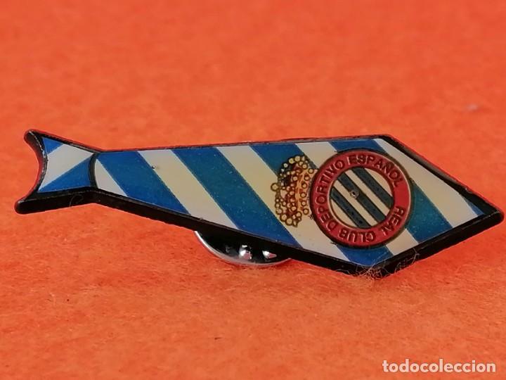 Coleccionismo deportivo: PIN R.C.D. ESPA&Ntilde;OL -CORBATA CON ESCUDO - Foto 6