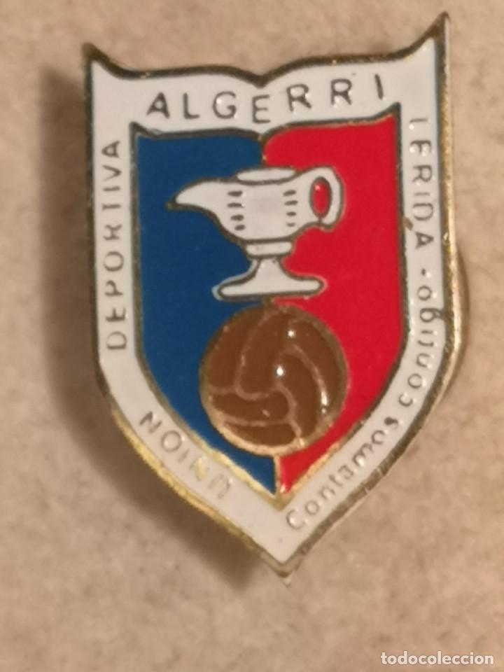 Collezionismo sportivo: PIN FUTBOL - LLEIDA - ALGERRI - UD ALGERRI - Solapa
