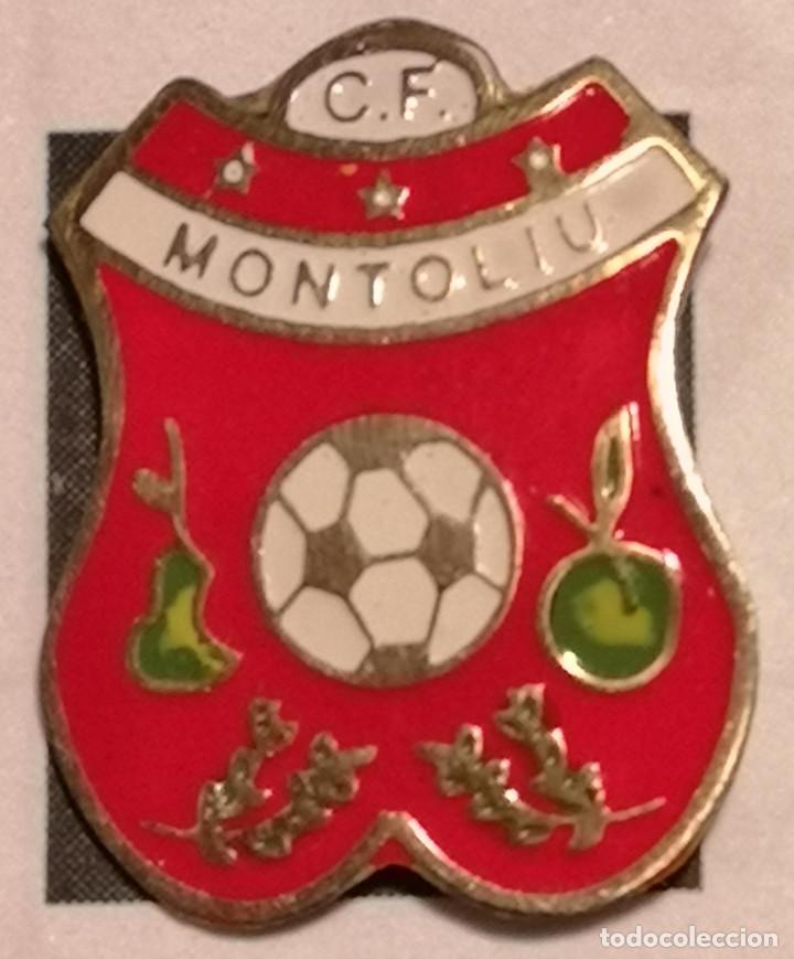 Collezionismo sportivo: PIN FUTBOL - LLEIDA - MONTOLIU DE LLEIDA - CF MONTOLIU