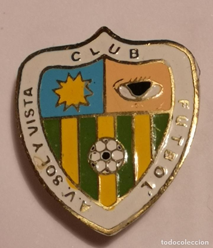 Collezionismo sportivo: PIN FUTBOL - TARRAGONA - REUS - CF AV SOL Y VISTA - Solapa