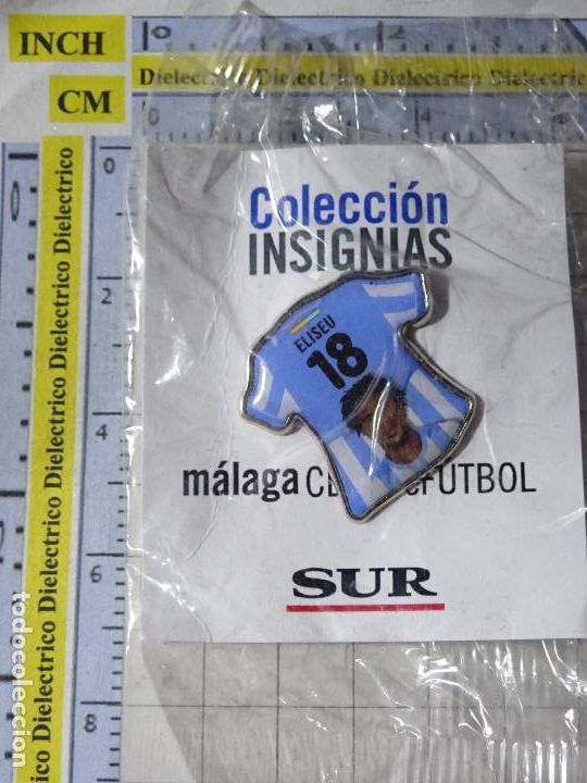 Collezionismo sportivo: PIN DE DEPORTES. M&Aacute;LAGA CLUB DE F&Uacute;TBOL 2011 2012. JUGADOR 18 ELISEU. PORTUGAL BENFICA OS BELENENSES