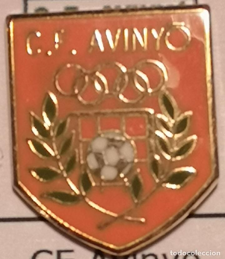 Sammelleidenschaft Sport: PIN FUTBOL - BARCELONA - AVINY&Oacute; - CF AVINY&Oacute;