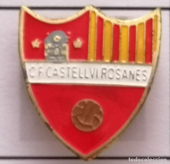 Colecionismo desportivo: PIN FUTBOL - BARCELONA - CASTELLV&Iacute; DE ROSANES - CF CASTELLV&Iacute; ROSANES - Solapa