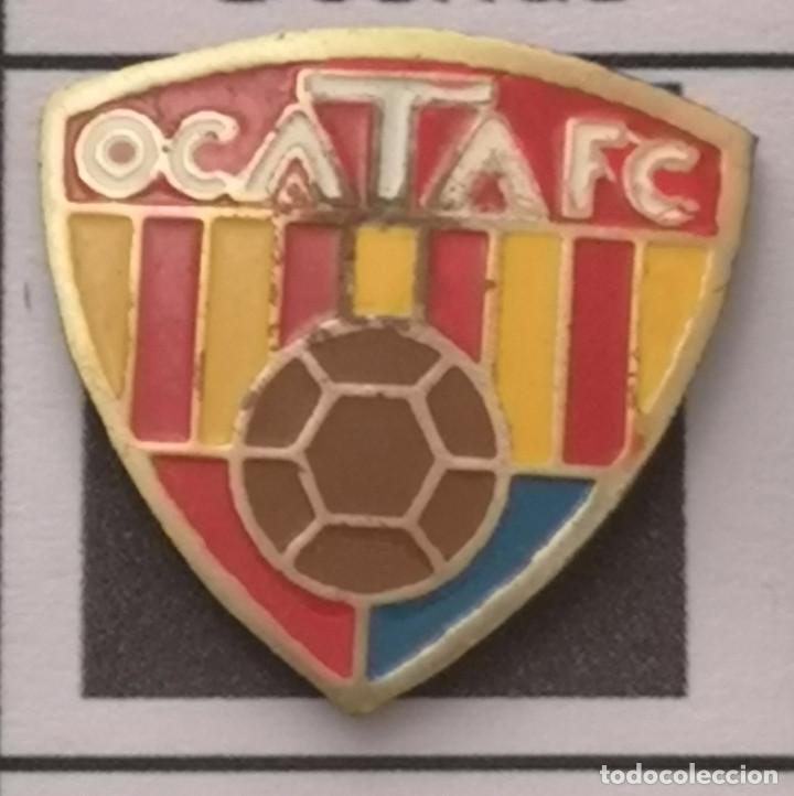 Coleccionismo deportivo: PIN FUTBOL - BARCELONA - EL MASNOU - OCATA FC
