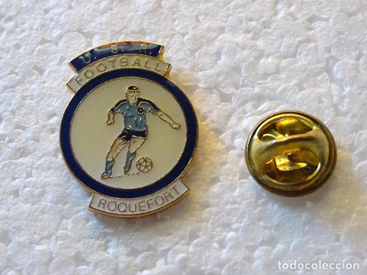 Collezionismo sportivo: PIN DE DEPORTES. F&Uacute;TBOL. FRANCIA. USR FOOTBALL ROQUEFORT
