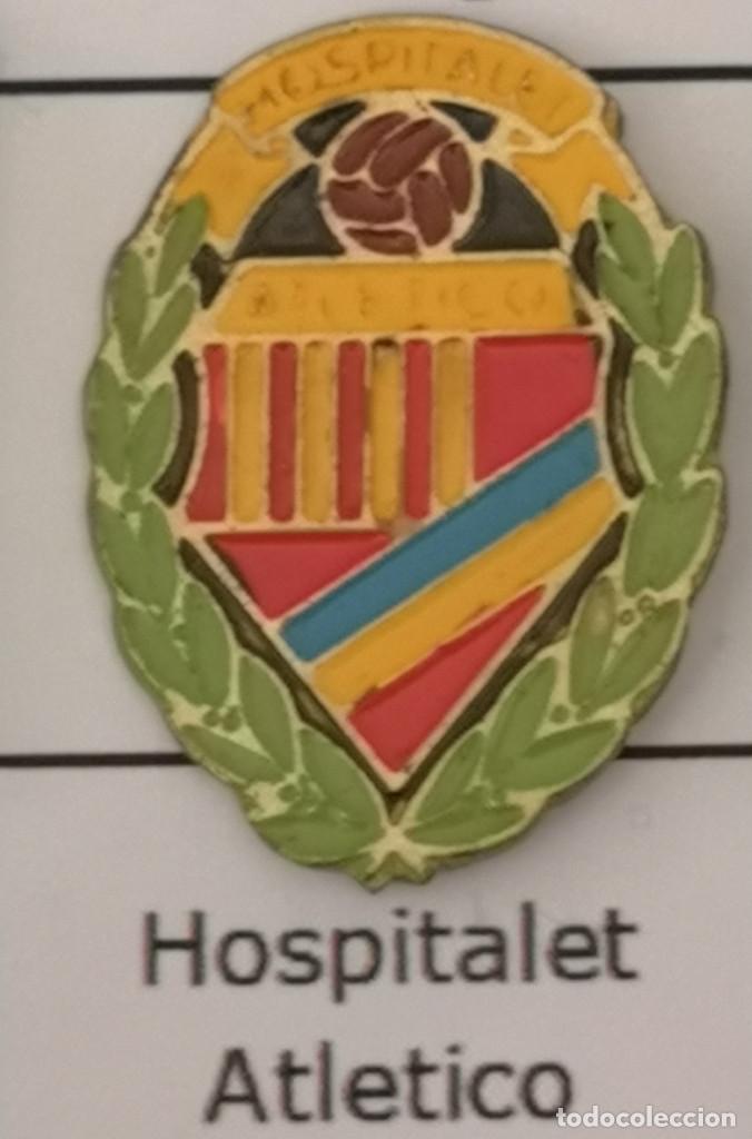 Collectionnisme sportif: PIN FUTBOL - BARCELONA - HOSPITALET DE LLOBREGAT - HOSPITALET ATLETICO