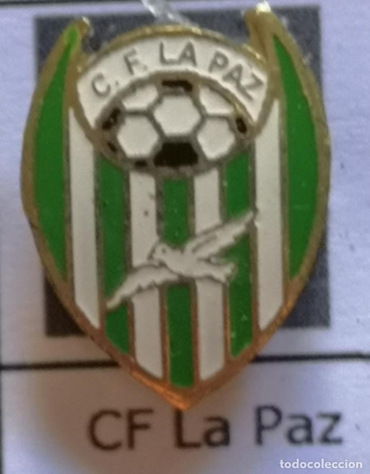 Collezionismo sportivo: PIN FUTBOL - BARCELONA - VILANOVA DEL CAM&Iacute; - CF LA PAZ - Solapa