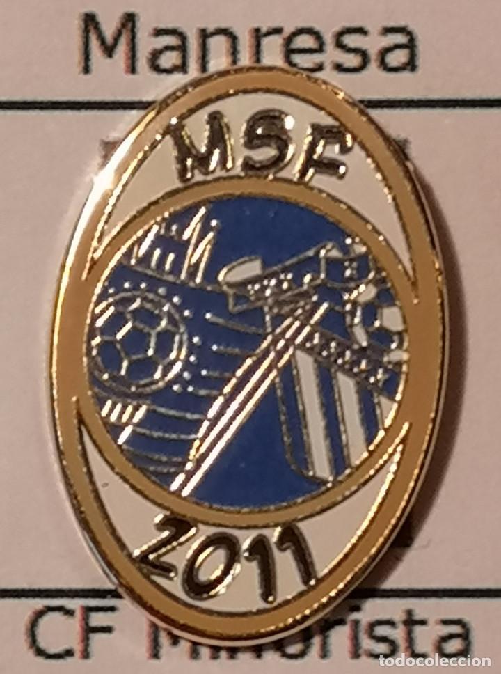 Sammelleidenschaft Sport: PIN FUTBOL - BARCELONA - MANRESA - UE MINORISTA SAGRADA FONT