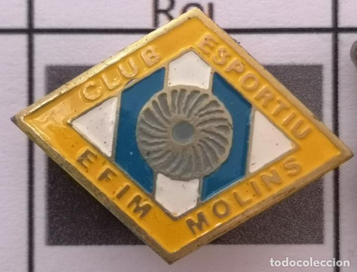 Sammelleidenschaft Sport: PIN FUTBOL - BARCELONA - MOLINS DE REI - CE EFIM MOLINS - Solapa