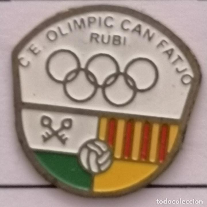 Sammelleidenschaft Sport: PIN FUTBOL - BARCELONA - RUBI - CE OLIMPIC CAN FATJO