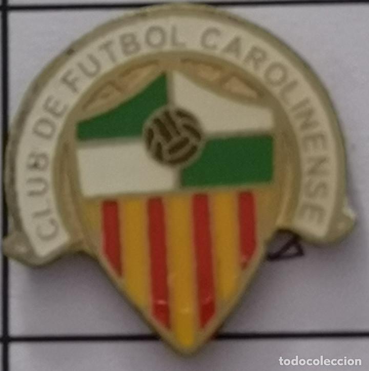 Colecionismo desportivo: PIN FUTBOL - BARCELONA - SABADELL - CF CAROLINENSE