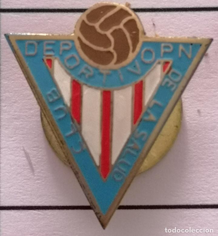 Colecionismo desportivo: PIN FUTBOL - BARCELONA - SABADELL - CD PN DE LA SALUD - Solapa