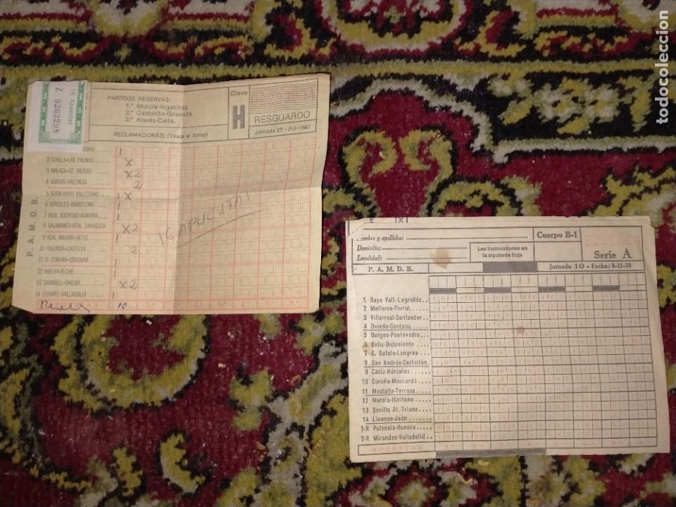 Coleccionismo deportivo: QUINIELA FUTBOL 70-80 VER FOTOS