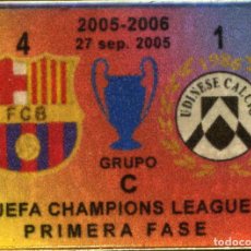 Coleccionismo deportivo: FC BARCELONA - UDINESE CALCIO (CHAMPIONS 2005-06). Lote 321866333